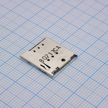 5039600695 - Коннектор для Micro Sim карты 503960 Series, 6 контакт(-ов), Медный Сплав SMT