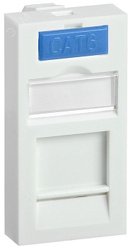 Вставка 45х22.5мм для 1 модуля Keystone Jack с маркером CS6-11M