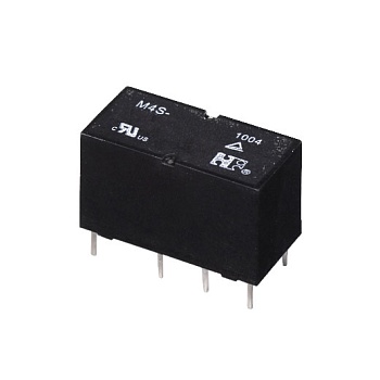 M4S-5HW - Миниатюрное сигнальное реле 3А две контактных группы-два направления катушка 5В