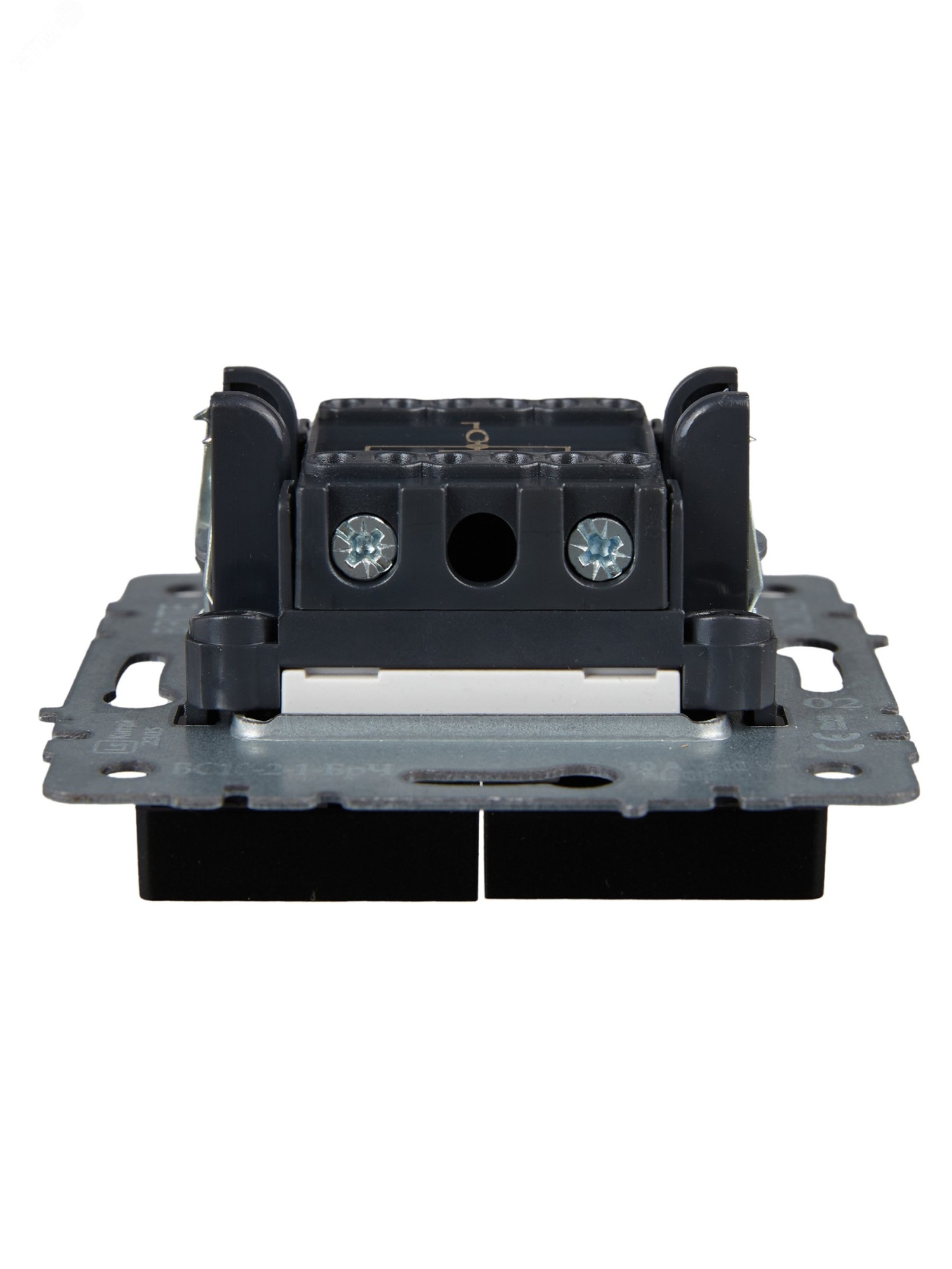 Выключатель 2-кл. СП BRITE ВС10-2-1-БрЧ 10А с инд. черн. BR-V20-1-10-K02