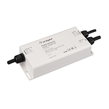 Усилитель SMART-RGBW-WP (12-36V, 4x5A) 029918 - Влагозащищенный (IP67) RGBW-усилитель. Питание 12-36VDC. 4 канала, ток нагрузки 4x5A, мощность нагрузки 240-720W. Размер 176x78x38 мм.