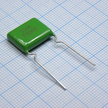 К73-17-630-0.033  10% - Конденсатор металлопленочный полиэтилентерефталатный 630В 0.033мкФ ±10%