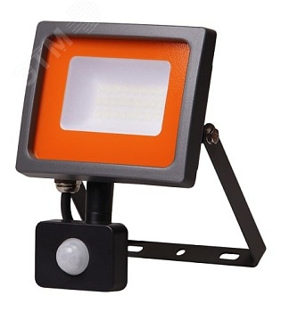 Прожектор светодиодный PFL-SC SENSOR 30Вт 6500К IP54 190-260В ДО закален. матов. стекло 5001411