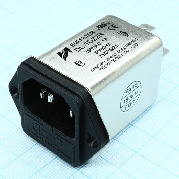 DL-1DZ2R - Однофазный сетевой фильтр 1А 250В