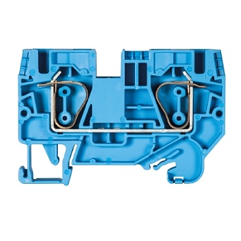 Клемма WKFN 6 / 35 BLAU - Проходная клемма, тип фиксации провода: пружинный, номинальное сечение: 6 мм кв., 41A, 800V, ширина: 8 мм, цвет: синий, тип монтажа: DIN 35