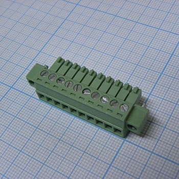 15EDGKM-3.5-10P-14-00A(H) - Разъемный клеммный блок, 10 контактов. Серия 15EDGKM-3.5