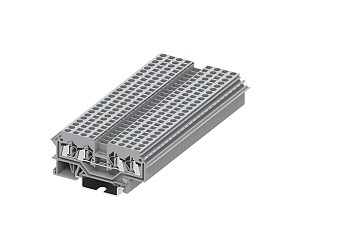 Проходная клемма 225901 - Проходная клемма, TA2.5, 4 точки подключения, тип фиксации провода: пружинный, номинальное сечение: 2,5 мм кв., 24A, 800V, ширина: 12 мм, цвет: серый, тип монтажа: DIN 35