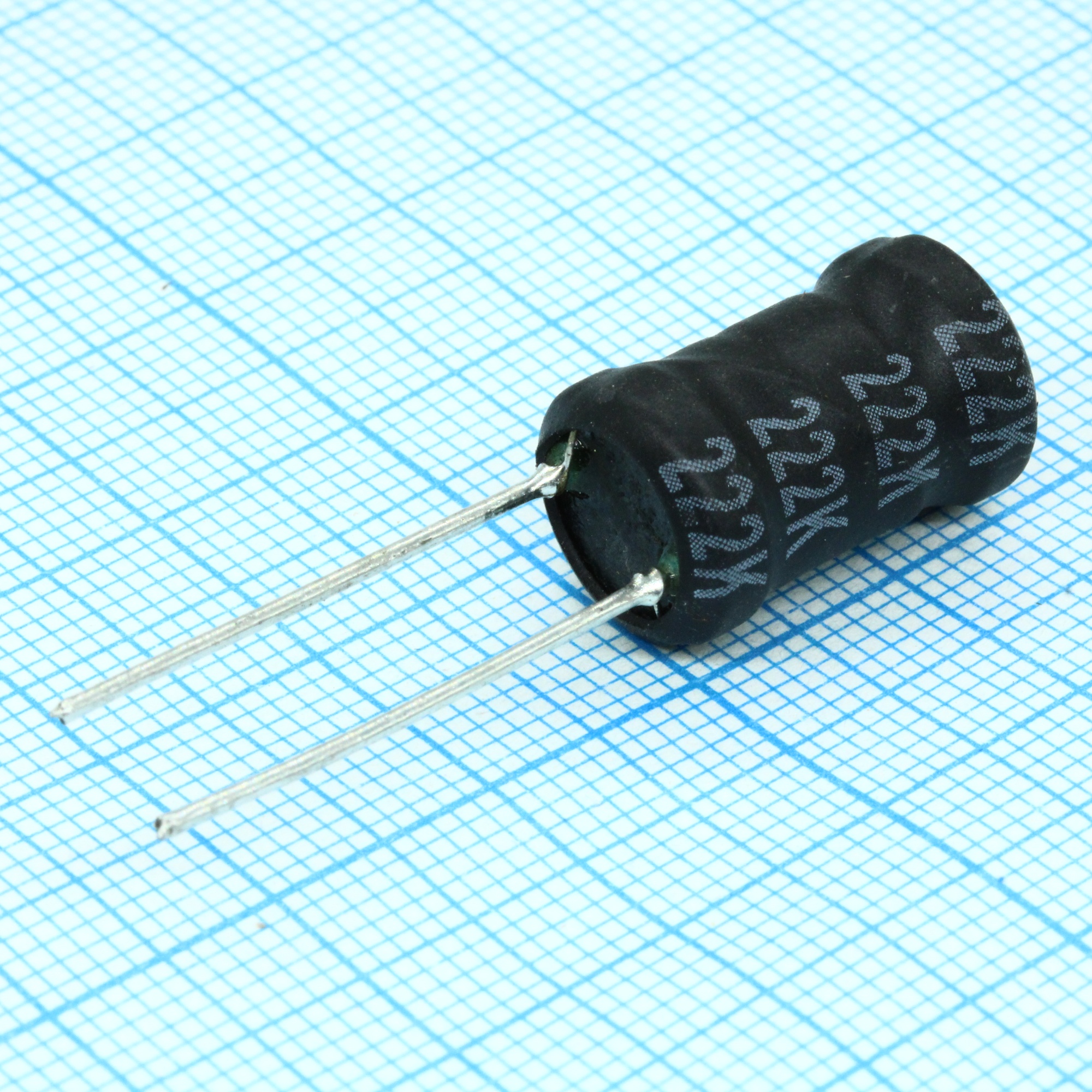 LGB-X1016-222K - Радиальная индуктивность 2200uH 0,5A 3.5Ohm DCR p=6.5mm