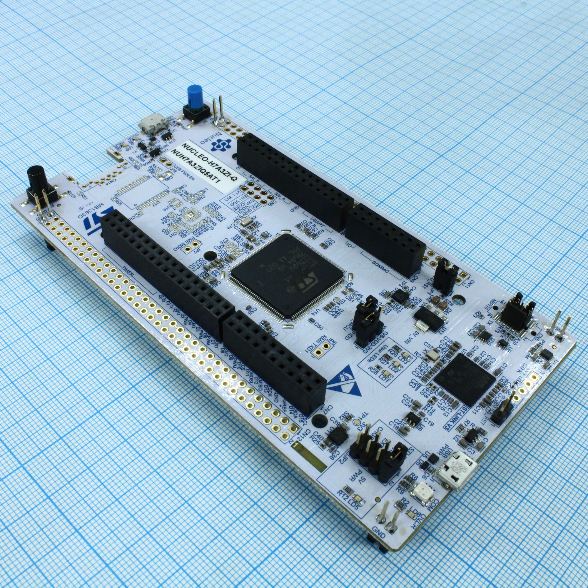 NUCLEO-H7A3ZI-Q - Отладочная плата для микроконтроллера STM32H7A3ZIT6Q Nucleo-32