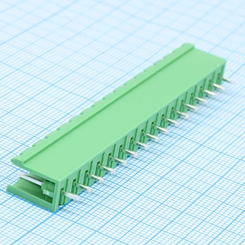 2EDGV-5.0-16P-14-100 - Разъемный клеммный блок на плату, 16 контактов. Серия 2EDGV-5.0