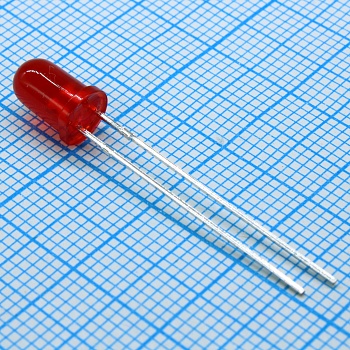 L-57SURKSURKD - Светодиод 5мм/красный/640нм/80-150мкд - красный/640нм/80-150мкд/60°