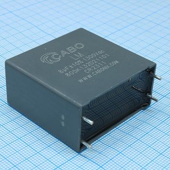 805K132D21101 - Конденсатор металлоплёночный полипропиленовый 8 мкФ 10% 1300 В dc, 15A, 42*20*40mm, P=37.5 мм 105°С россыпь