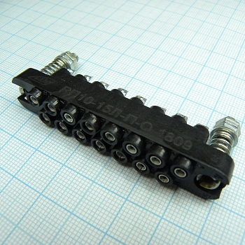 РП10-15 Л-П-О розетка - Соединитель  низкочастотный, прямоугольный, внутреннего монтажа