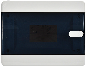 Корпус пластиковый навесной на 8 модулей ЩРН-П-8 IP41 UNION Compact черная прозрачная дверь UIC-KP12-N-08-41-K01