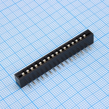 DS1020-16RT1D - FPC разъем для шлейфа на плату угловой 16pin, шаг 2.54мм