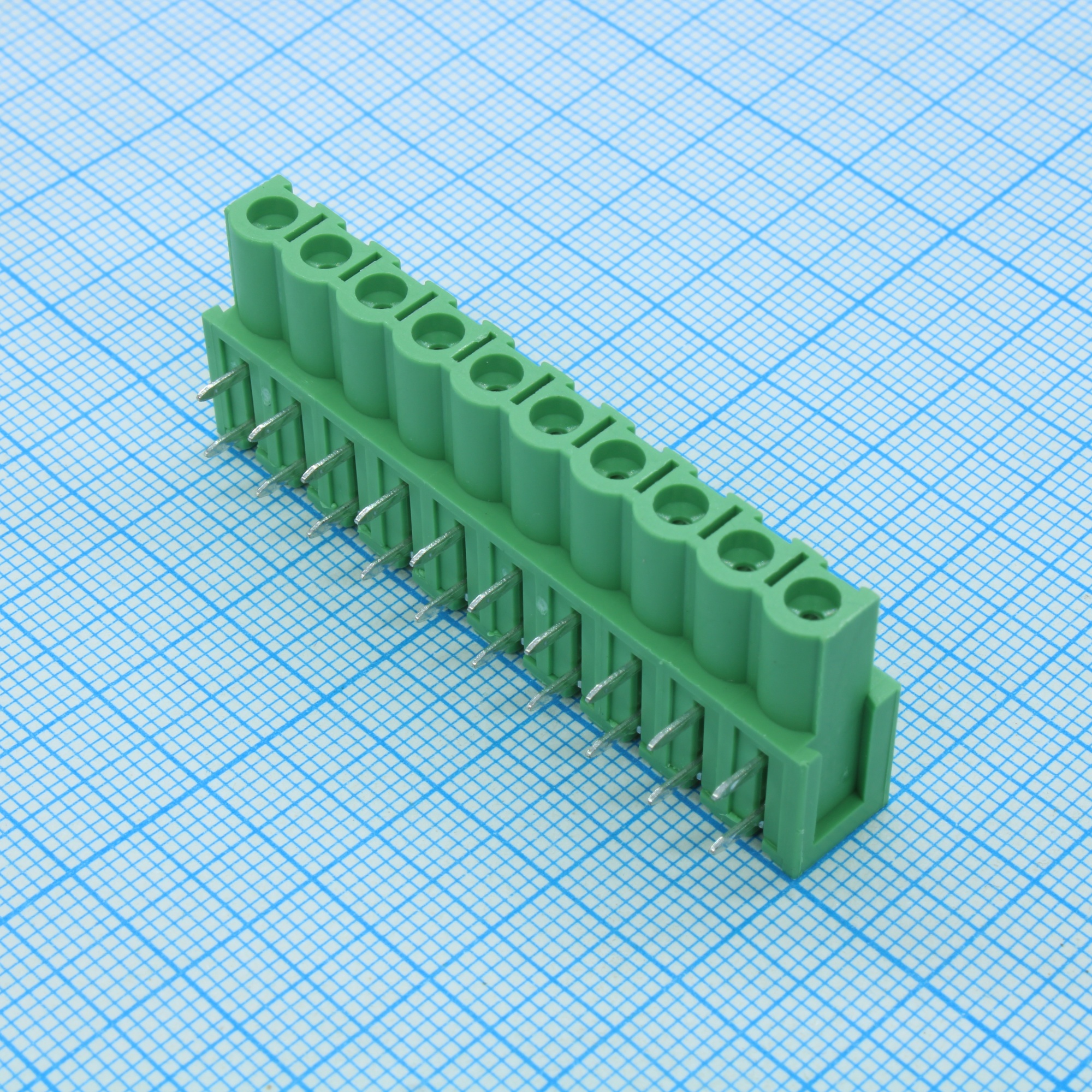 2EDGA-5.08-10P-14-00A(H) - Разъемный клеммный блок на плату, 10 контактов. Серия 2EDGA-5.08