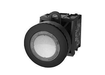 Кнопка плоская (прозрачная) TS2537-0AM70-S20 - Кнопка круглая плоская, без блокировки, LED AC 220V, утопленное пластиковое переднее кольцо, с мгновенным нажатием, с контактной группой 2NO, диаметр головки кнопки 36 мм, диаметр посадочного отверстия: 22 мм