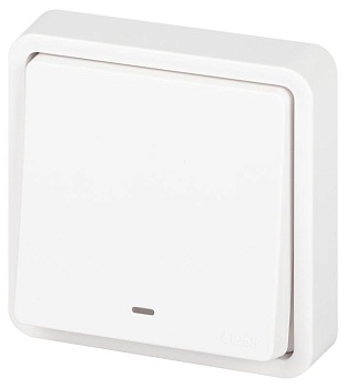 Выключатель Эксперт 11-1522-01 с подсветкой IP55 10АХ-250В СУ бел. Эра Б0063279