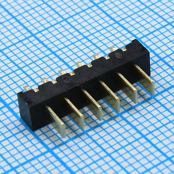 DS1149-07-6PVB8P - Держатель для Li-on батареи, 6 контактов, вертикальный, монтаж в отверстия