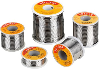 ZD-162 500g - Припой трубчатый с канифолью 2% ПОС61 1.0мм 500гр. катушка