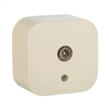 Quteo Розетка телевизионная TV наружная бежевая 782245