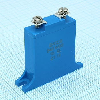 B72240B0421K001 - Var MOV 420VAC/560VDC 40000A 680V 1.4Вт Bolt-Down Box (Screw terminals M4)