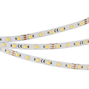 Лента RT 6-5000 24V White-MIX-One 2x (5060, 60 LED/m, LUX) 025214 - 2-х канальная лента LUX с изменяемой цв.температурой, светодиоды smd 5060, 60шт/м (300шт на 5м), белая плата 10мм, скотч 3М. Два цвета БЕЛЫЙ 6500K + ТЁПЛЫЙ 3000K. Угол 120°, цветопередача