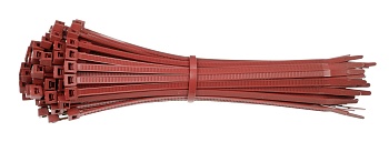 gws196343 - Хомуты нейлоновые, 140х3.6 мм, цвет – красный, 100 шт/упак