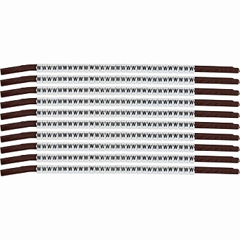 brd133932 - SCN-15-W клипсы белые, 300шт/упак, для провода 3,8-4,6мм диаметра, легенда W