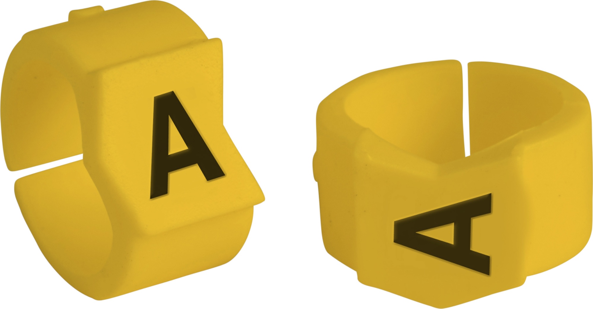 brd333610 - SCNG-45-A клипсы жёлтые, 50шт/упак, для провода 11,2-15,0мм диаметра, легенда A