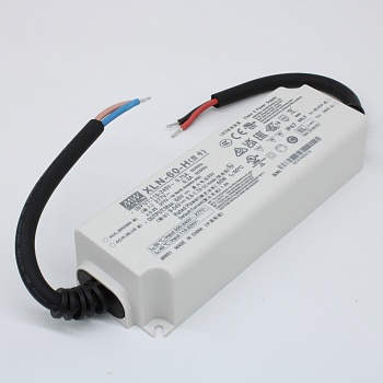 XLN-60-H - AC-DC LED-драйвер, CC, 60Вт, вход 100…305В AC, 47…63Гц, выход 1400 (900…1700/NFC)мА/9…54В, изоляция 3750В AC, IP67, 114х44х32мм, -25…+85°С