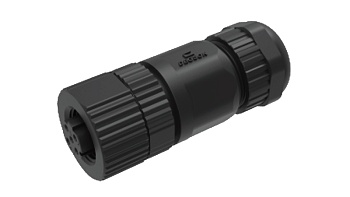 Розеточный разъем PS-M12A-06P-FF-SL7001 - Розеточный разъем на кабель, 6 полюсов, M12, прямой, фиксация провода пайкой, A-Code, диаметр кабеля: 4,0-8,0 мм, сечение: 0,25 - 0,34 мм кв., 2A, 30V, корпус из пластика, резьбовой фиксатор разъемного соединения 