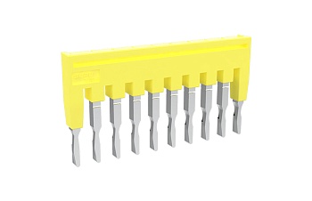 Соединительная перемычка TJA3.5-40 - Соединительная перемычка, втычная, изолированная, 40 полюсов, для серий клемм: TP/TU/TC, шириной 3,5 мм, цвет: желтый
