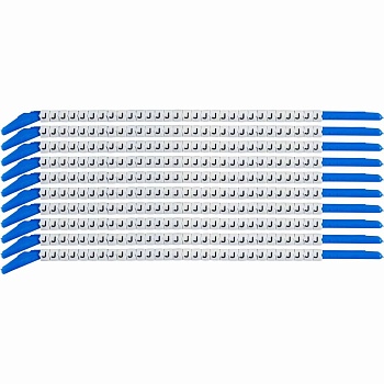 brd133219 - SCN-13-J клипсы белые, 300шт/упак, для провода 3,4-3,8мм диаметра, легенда J