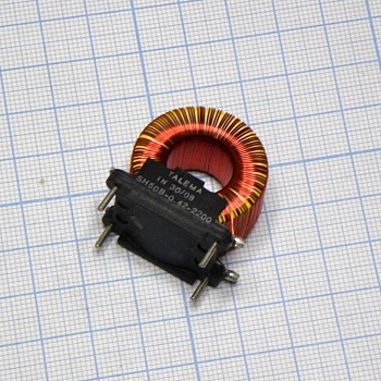 SH50B-0.62-1500 - Индуктивность1500uH 0.62A/ 1.00 Ohms 50kHz. Для построения источников питания на базе м/сх LM2574, LM2475, LM2576