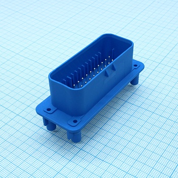 CKK7353LNS-1.5-11B - Соединитель на плату вертикальный 35 pin, вилка, 1.5 шаг синий