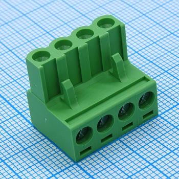 5ESDV-04P - Винтовой соединительный штекер подключаемый 4 контакт(ов) шаг 5.00 мм 300В 15А