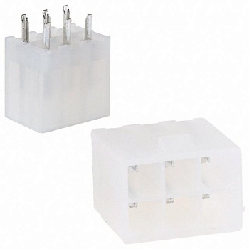 1586037-6 - Соединитель питания 6 контакт(-ов) 4.2мм луженый прямой монтаж в отверстие 6 терминала(-ов) 1 порт(-ов) пакет