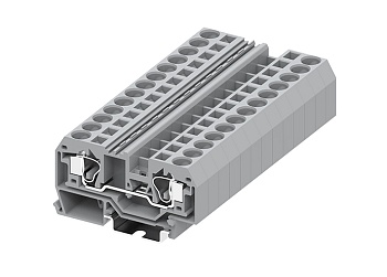 Проходная клемма 210921 - Проходная клемма, TA10, тип фиксации провода: пружинный, номинальное сечение: 10 мм кв., 57A, 800V, ширина: 10 мм, цвет: серый, тип монтажа: DIN 35