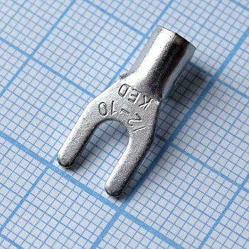 GSNB 5.5-4L - наконечник кабельный вилочный без изоляции d=4.3мм, сеч. пров.4.0-6.0мм2