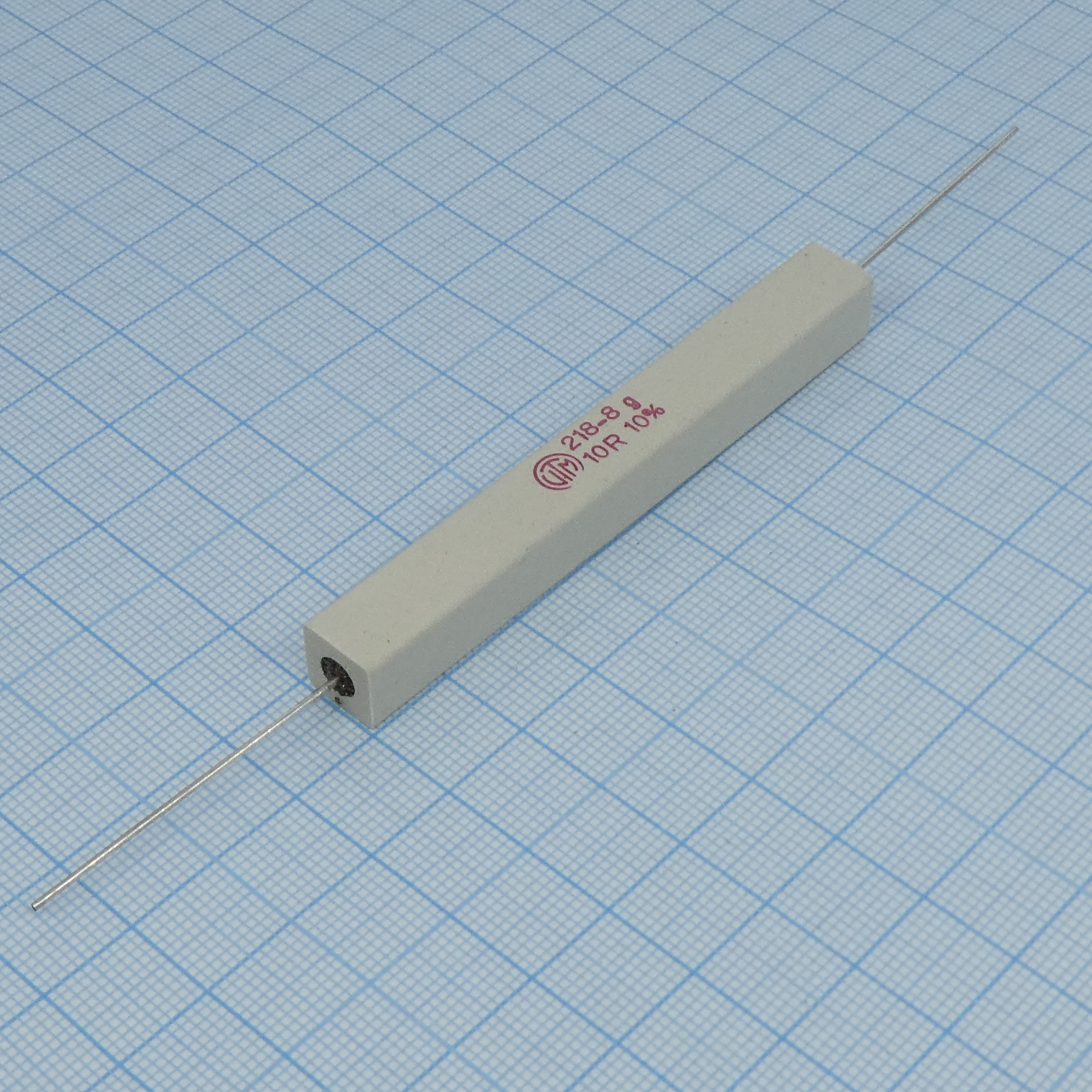 KHS17AKB-AX-10RAA - Проволочный резистор в керамическом корпусе 17Вт 10Ом ±10%