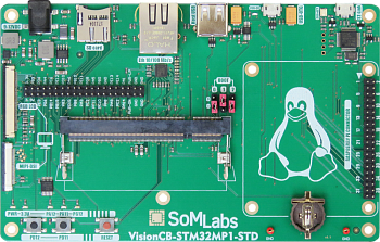 VisionCB-STM32MP1-STD v.1.1 - Материнская плата для SOM модуля компании SoMLabs - SLS18MP