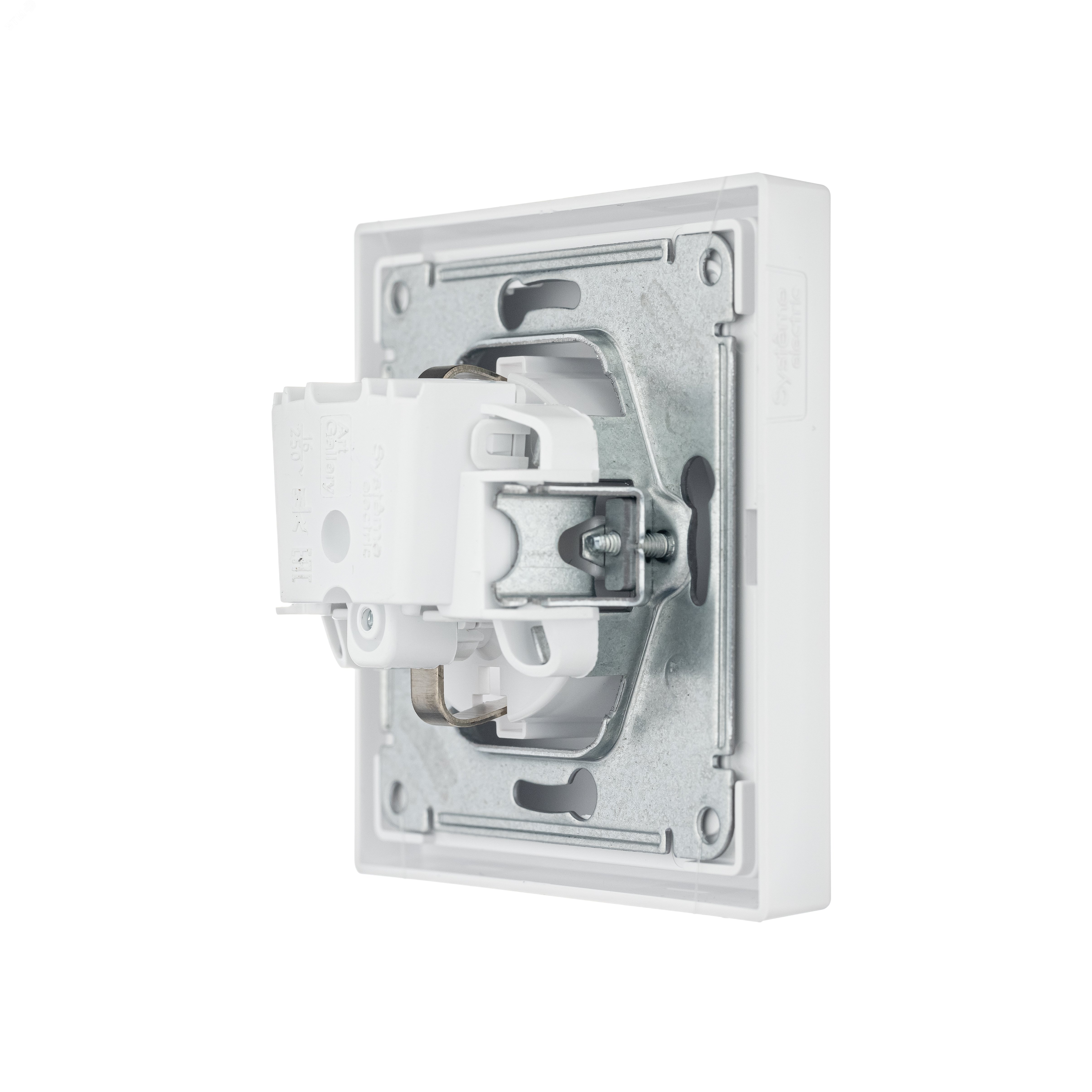 Розетка ArtGallery 16А с заземл. защ. шторки механизм бел. SE GAL000145