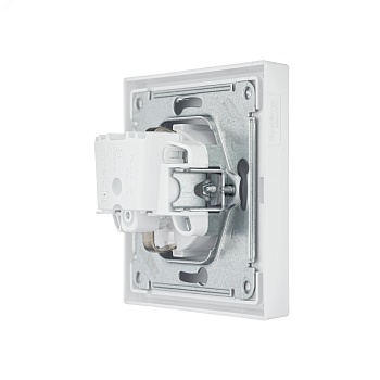 Розетка ArtGallery 16А с заземл. защ. шторки механизм бел. SE GAL000145
