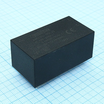 AMEL20-5SCJZ - AC/DC, 18Вт, вход 85…264В, выход 5В/3.6А, изоляция 3000В AC, КПД 78%, максимальная емкостная нагрузка не более 10000мкФ, 53.8x28.8x23.5мм, -20…75°C, пластик