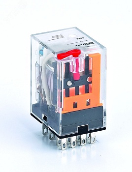 Промежуточное реле 4 конт. с LED инд. и TEST функ. 3А 24В AC ПР-102 23821DEK