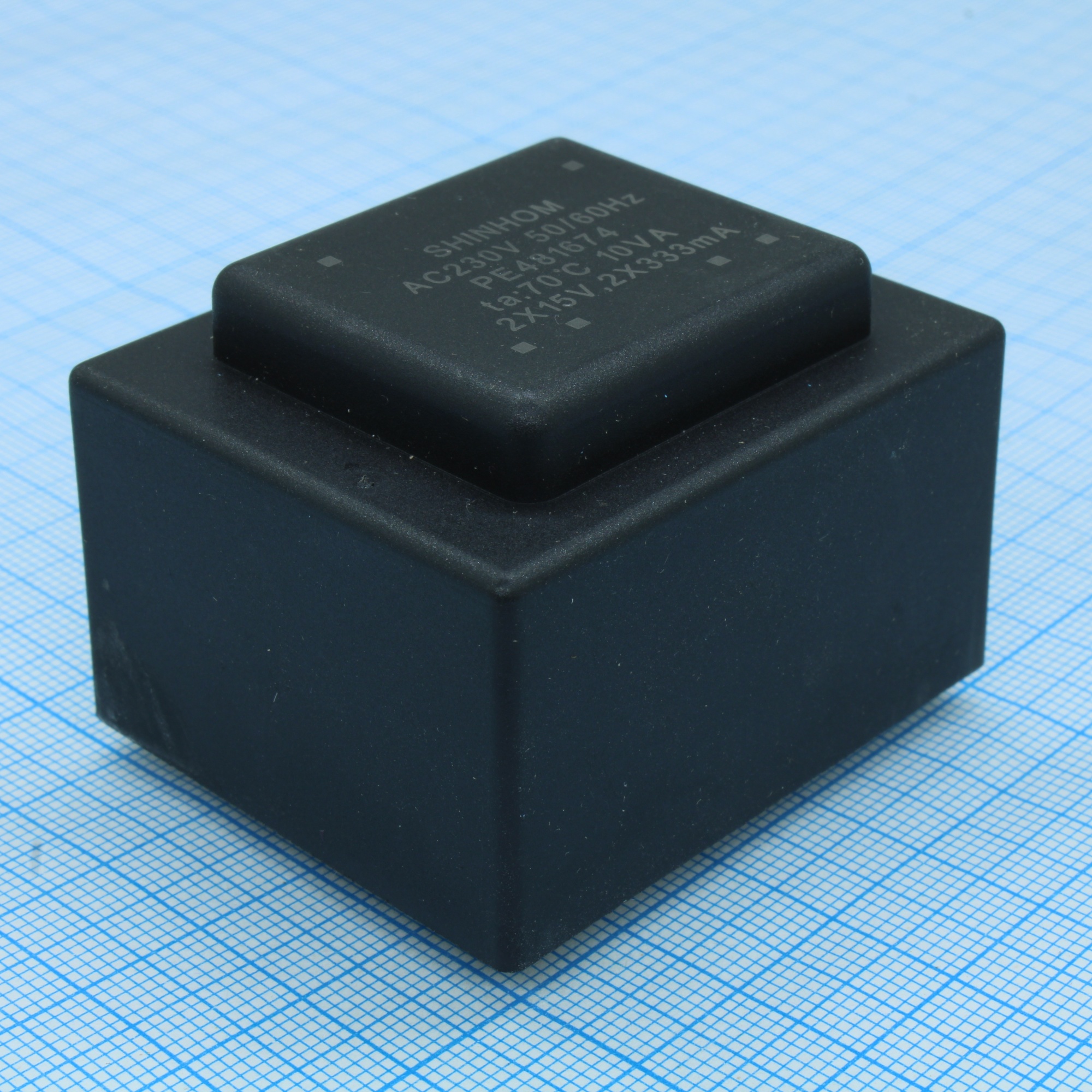 PE481674 - Трансформатор питания 10ВА 230В 2x15В 2x333мА T50B (EI48/16,8) 35,5мм