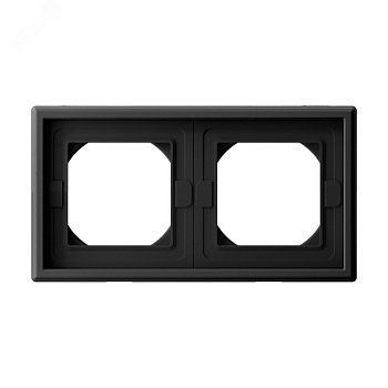 Рамка 2-м ArtGallery IP44 карбон SE GAL441002