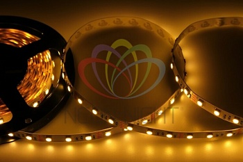 Лента светодиодная 12В, SMD5050, 14,4Вт/м, 60 LED/м, 3000K, 10мм, 5м, IP20 141-466
