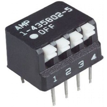 5435802-9 - Переключатель DIP Switches; Конфигурация: SPST; Контакты: 8; Шаг: 2.54